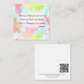 *~ Buddha Quote Pastel Waterverf AP62 Note Kaart Notitiekaartje (Voorkant / Achterkant)