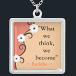 Buddha Quote Pendant Zilver Vergulden Ketting<br><div class="desc">Een boeddha-citaat dat altijd inspiratie bij je heeft. Het maakt een groot inspirerend geschenk om familie en vrienden bij speciale gelegenheden te motiveren en te geven.</div>