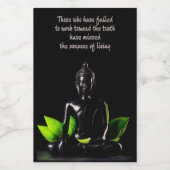 Buddha Quote Voedselcontainer Etiket (Enkel label)