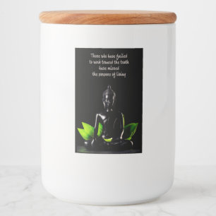 Buddha Quote Voedselcontainer Etiket