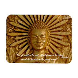 Buddha Quotes & Gold Buddha, Sacred Garden/Dharma Magneet