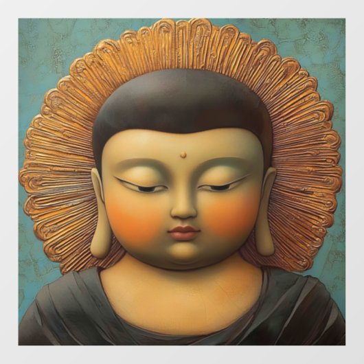 Buddha Raamsticker (Vel)