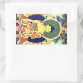 BUDDHA RECHTHOEKIGE STICKER (Tas)