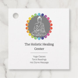 Buddha Regenboog Chakras Spiritueel Metafysisch Yo Bedankjes Labels