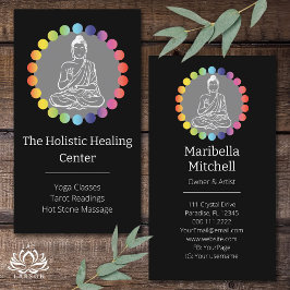Buddha Regenboog Chakras Spiritueel Metafysisch Yo Visitekaartje