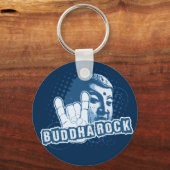 BUDDHA Rock & Roll. Sleutelhanger (Voorkant)