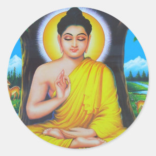 Buddha Ronde Sticker