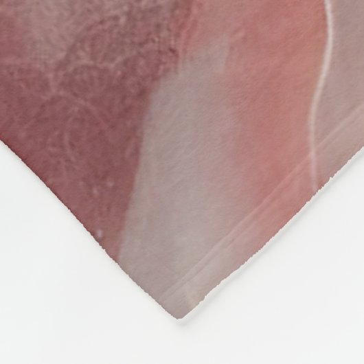 Buddha Roos Quartz 01 Fleece Deken (Hoek)