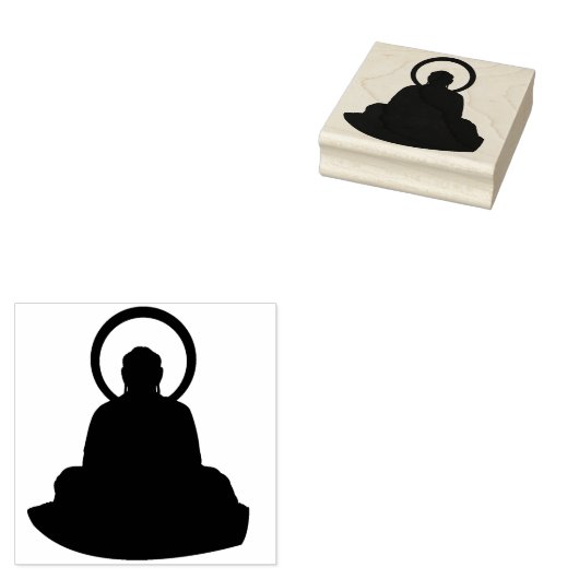 Buddha Rubberstempel (Gestempeld)