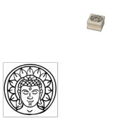 Buddha Rubberstempel (Gestempeld)