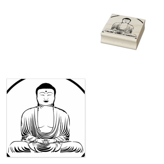 Buddha Rubberstempel (Gestempeld)