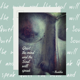 Buddha Rustig de Geest Quote Postkaart