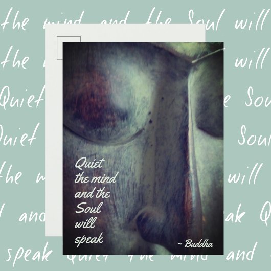 Buddha Rustig de Geest Quote Postkaart
