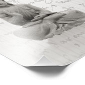 Buddha Schwarz Weiss Design Foto Afdruk (Hoek)