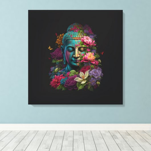 Buddha Serenity Canvas Afdruk (Insitu (Houten vloer))