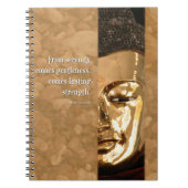 Buddha Serenity Gentleness Strength Journal Notitieboek (Voorkant)