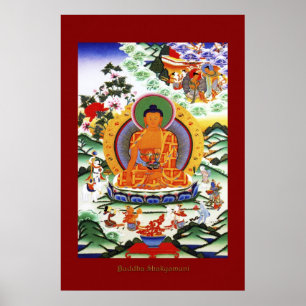 Buddha Shakyamuni 2 Religieuze Art Poster reeks