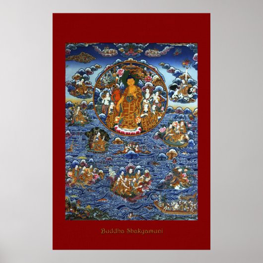 Buddha Shakyamuni 3 Religieuze Art Poster Series (Voorkant)