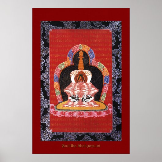 Buddha Shakyamuni 4 Religieuze Art Poster Series (Voorkant)