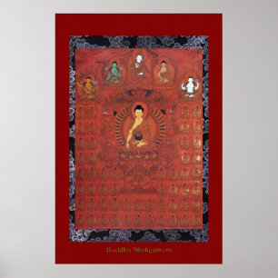 Buddha Shakyamuni 5 Religieuze Art Poster Series