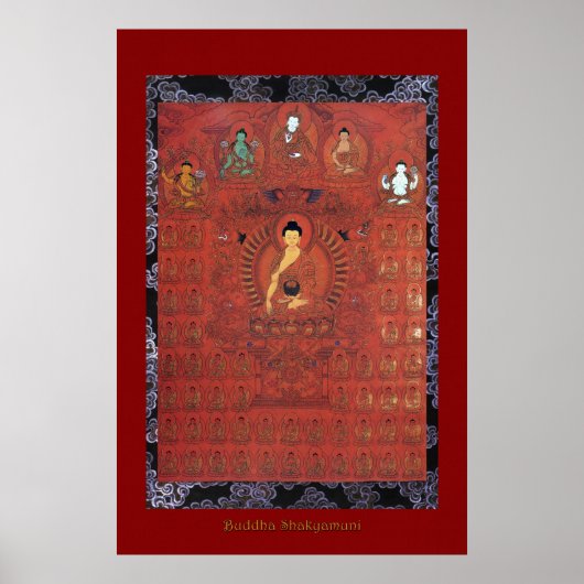 Buddha Shakyamuni 5 Religieuze Art Poster Series (Voorkant)