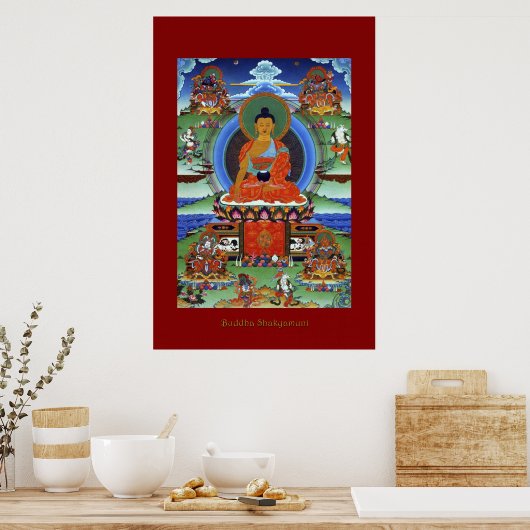 Buddha Shakyamuni Religieuze Art Poster Series (Keuken)
