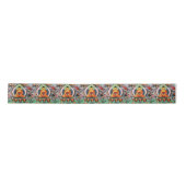 Buddha Shakyamuni Ribbon, large, Tibet / Nepal Satijnen Lint (Voorkant)