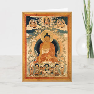 Buddha Shakyamuni Thangka Kaart