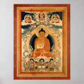 Buddha Shakyamuni Thangka Poster (Voorkant)