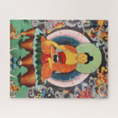 Buddha Shakyamuni, Tibetaans schilderen, boeddhism Legpuzzel (Horizontaal)