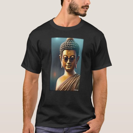 Buddha Siddhartha Gautama Sunbril Religie Indi T-shirt (Voorkant)