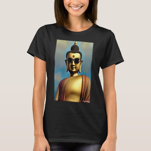 Buddha Siddhartha Gautama Sunbril Religie Indi T-shirt (Voorkant)