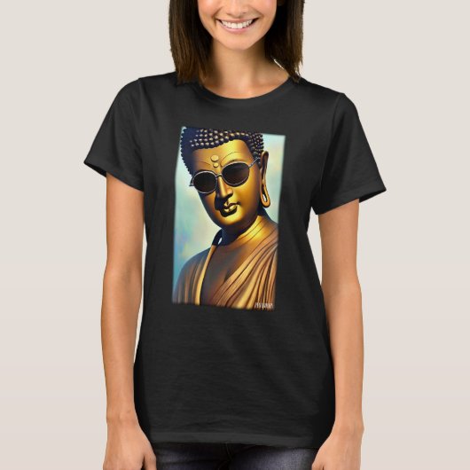 Buddha Siddhartha Gautama Sunglasses Religion Indi T-shirt (Voorkant)
