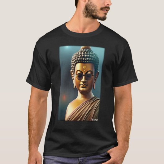 Buddha Siddhartha Gautama Sunglasses Religion Indi T-shirt (Voorkant)