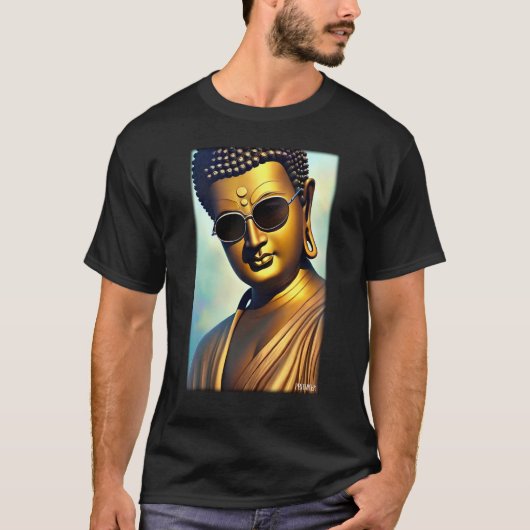 Buddha Siddhartha Gautama Sunglasses Religion Indi T-shirt (Voorkant)
