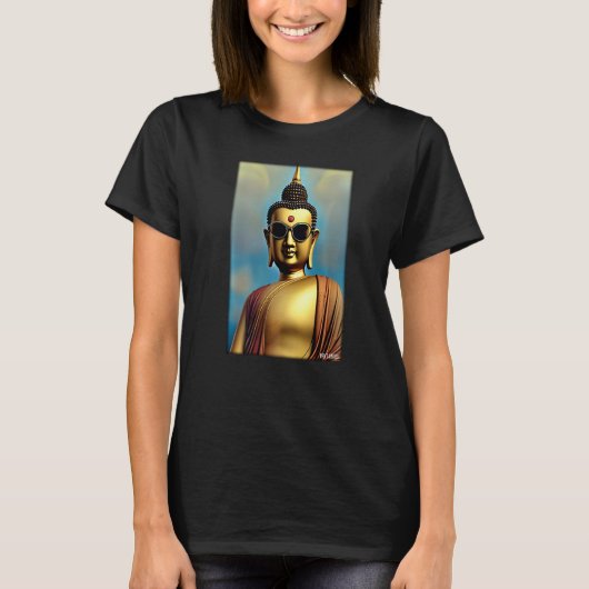 Buddha Siddhartha Gautama Sunglasses Religion Indi T-shirt (Voorkant)