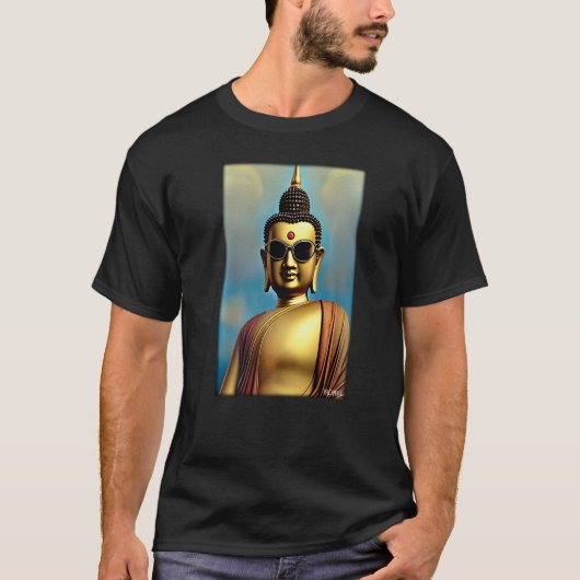 Buddha Siddhartha Gautama Sunglasses Religion Indi T-shirt (Voorkant)