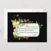 Buddha Single Candle Quote Briefkaart (Voorkant / Achterkant)