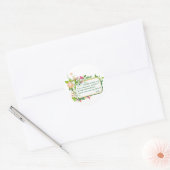 Buddha Single Candle Quote Ronde Sticker (Envelop)