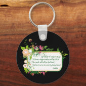 Buddha Single Candle Quote Sleutelhanger (Voorkant)