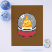 Buddha Snow Wereldbol Flyer (Enkel)