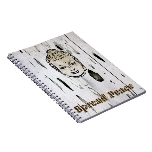 Buddha Spread Peace Spiral Photo Notitieboek (Rechterzijde)