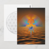 Buddha Star 3D Briefkaart (Voorkant / Achterkant)