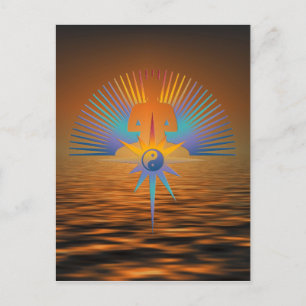Buddha Star 3D Briefkaart
