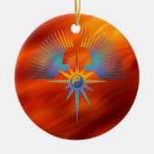 Buddha Star 3D Keramisch Ornament (Voorkant)