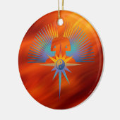 Buddha Star 3D Keramisch Ornament (Links)