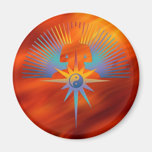 Buddha Star 3D Magneet (Voorkant)