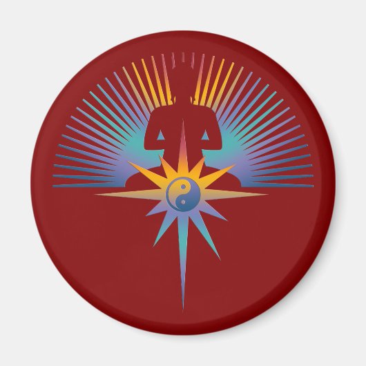 Buddha Star 3D Magneet (Voorkant)