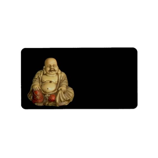Buddha Statue Adres label (Voorkant)