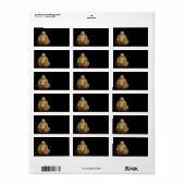 Buddha Statue Adres label (Full Sheet)